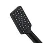 Taran Twin Shower on Rail Bottom Inlet With Dual Hose Square Matt Black