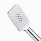 Twin Shower on Rail Square Chrome 10 Shower Head
