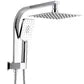 Twin Shower Top Inlet Sq CH