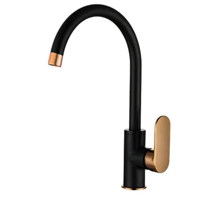 Vetto Sink Mixer Matt Black Rose Gold