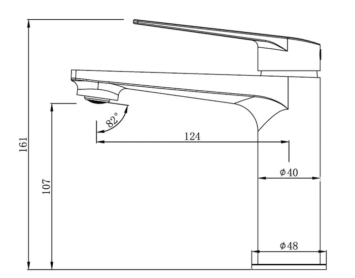 Zevio Basin Mixer Matt Black