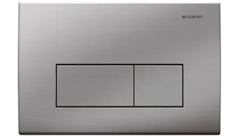 KAPPA50 Dual Flush Button Square Brushed Stainless Steel