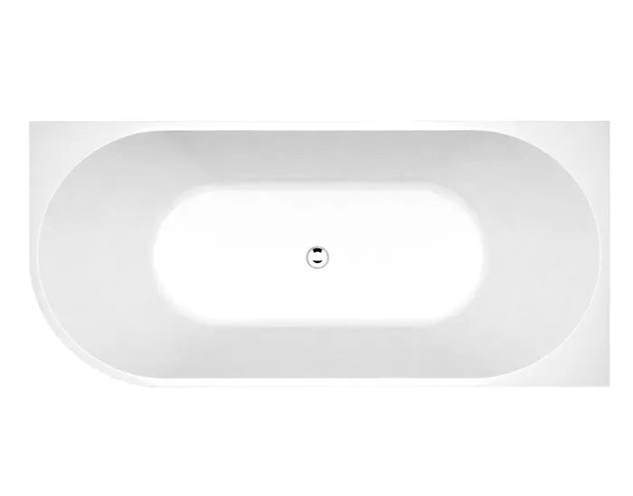 Right Corner Bathtub 1700x750x580 NF & Gloss White