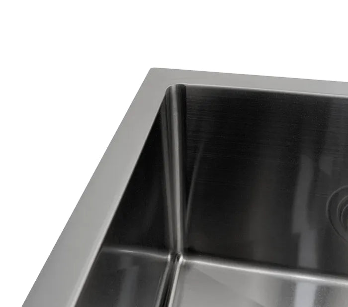 Hand Made Gun Metal Kitchen Sink - Top or Undermount - 760mm x 450mm x 220mm