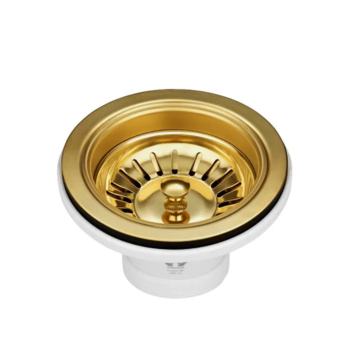 Sink Basket Waste Brushed Gold
