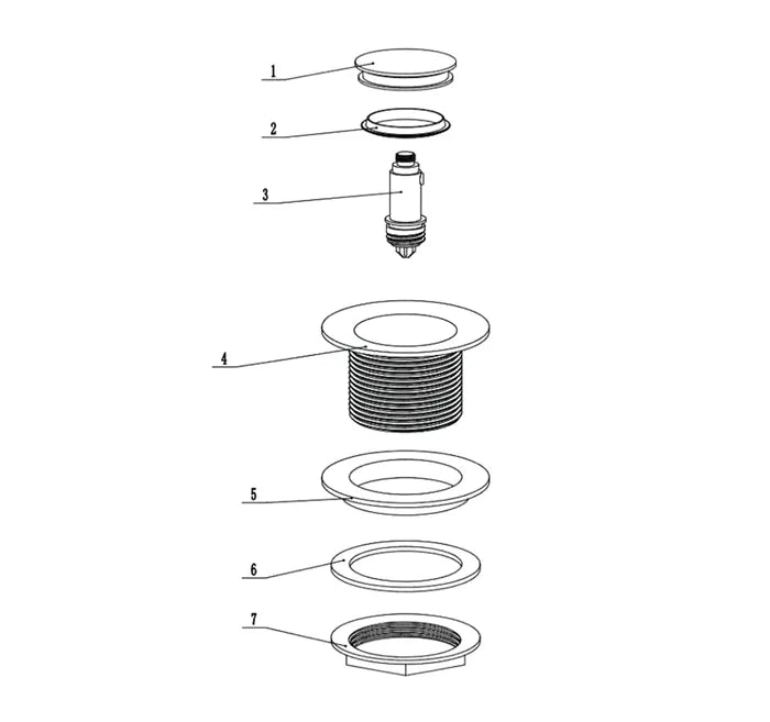 Chrome Bathtub Pop up Waste 40MM