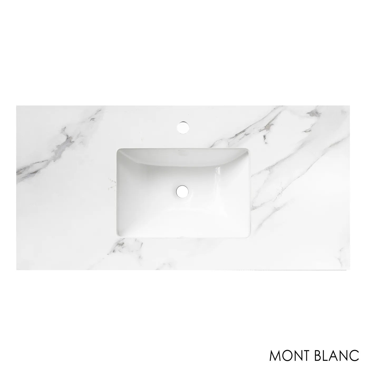Satin White Boston 750MM Wall Hung Vanity Under Mount Stone Top