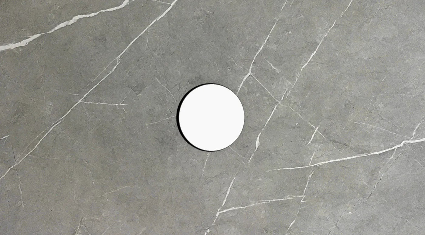 Satin Light Grey Hampton Mark Ii 600MM Wall Hung Vanity Rock Plate Counter Top