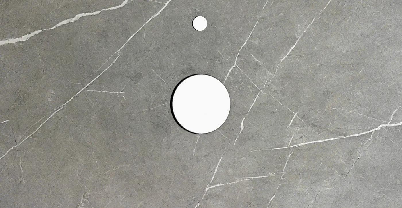 Satin Black Hampton Mark Ii 900MM Wall Hung Vanity Rock Plate Counter Top