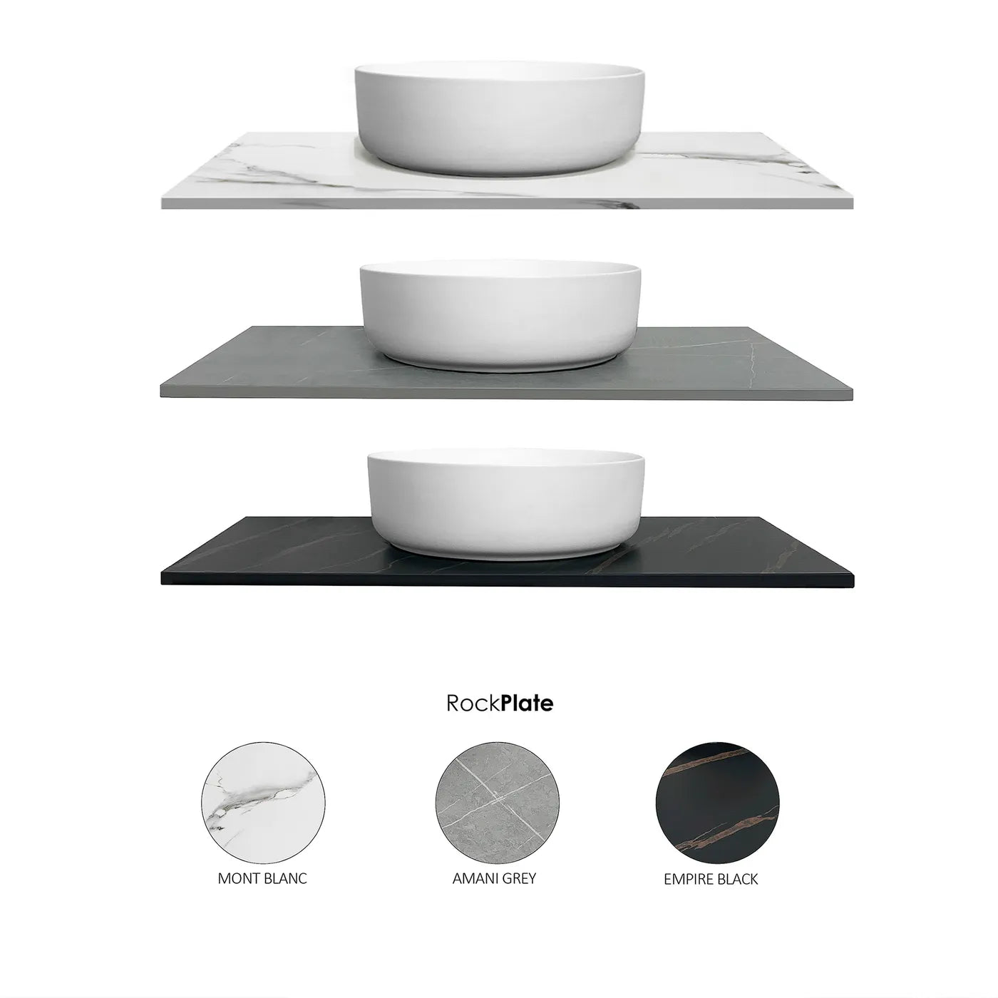 Matte Black Marlo 900MM Wall Hung Vanity Slimline Ceramic Top