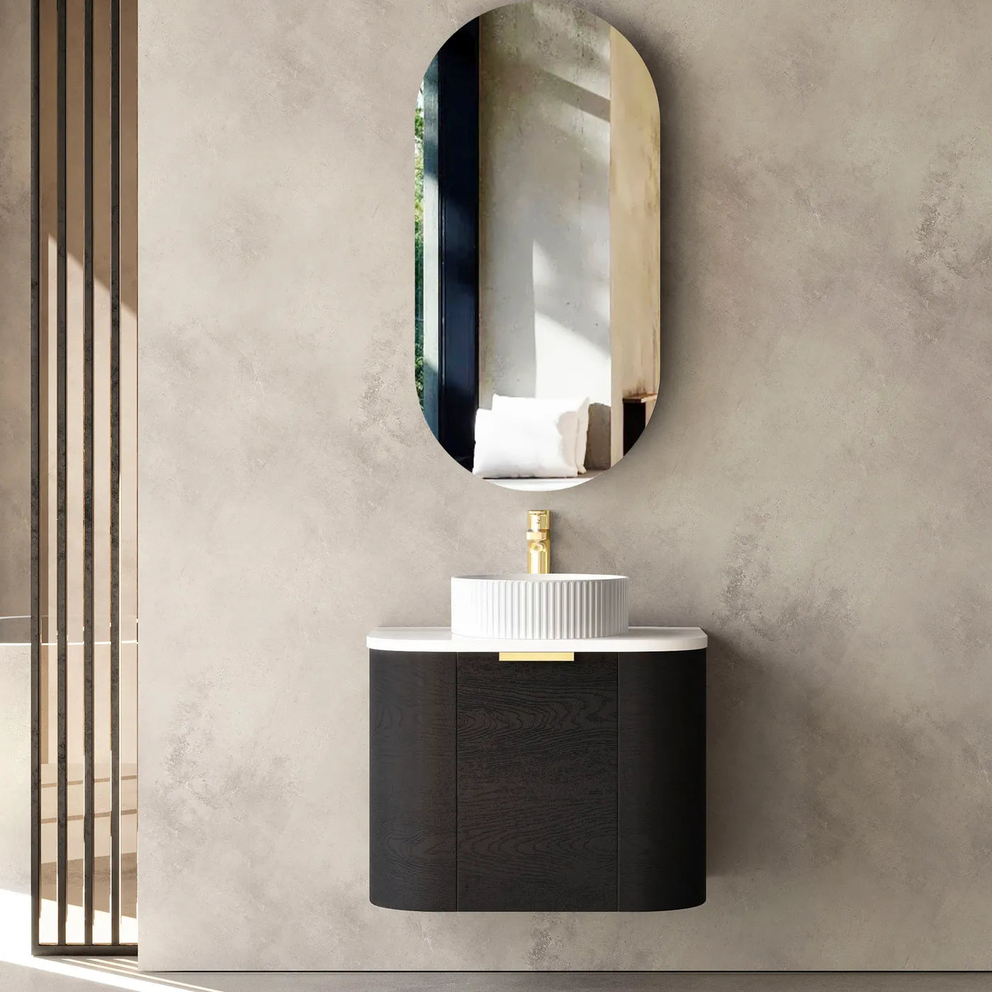 Bondi Black Oak 600x460 Curve Vanity