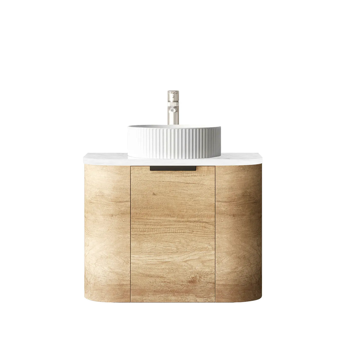 Bondi Natural Oak 600x460 Curve Vanity