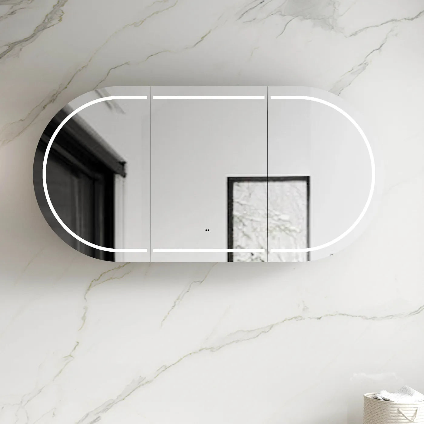 Led Bondi 1800x900 Shaving Cabinet Matte White