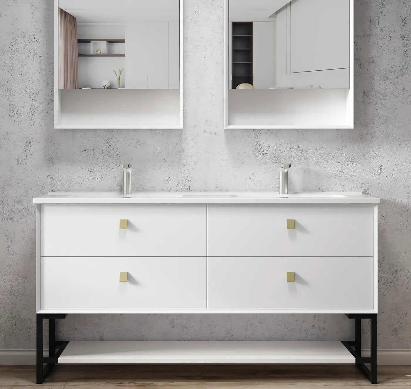 Leg for Boston 1500x450 Matte White Vanity