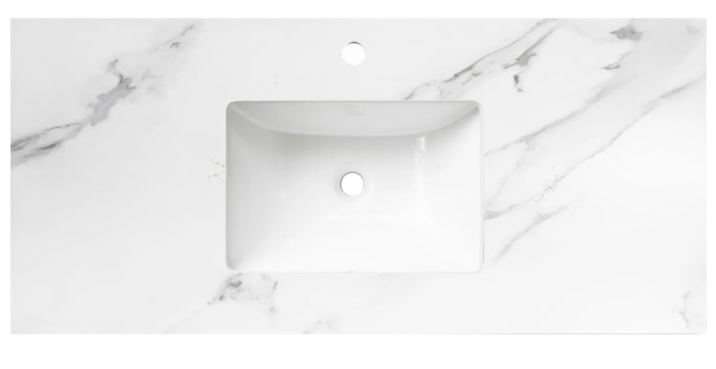 Light Grey Boston 1500MM Wall Hung Vanity Ultra Delux Stone Top