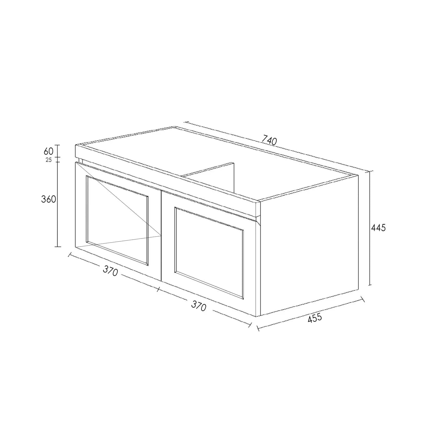 Satin White Hampton Mark Ii 750MM Wall Hung Vanity Under Mount Stone Top