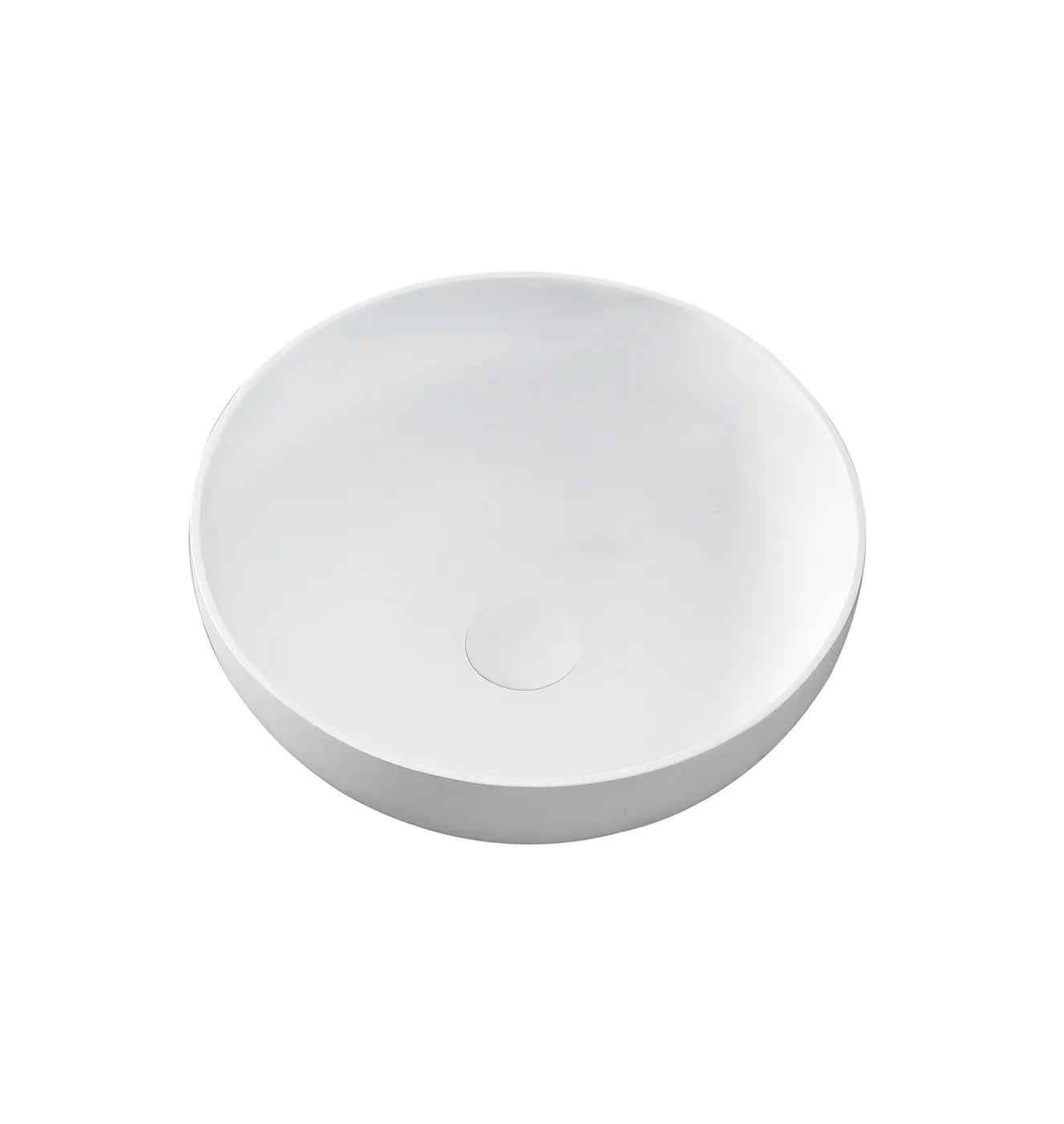Matte White Solid Surface Basin 390x390x145