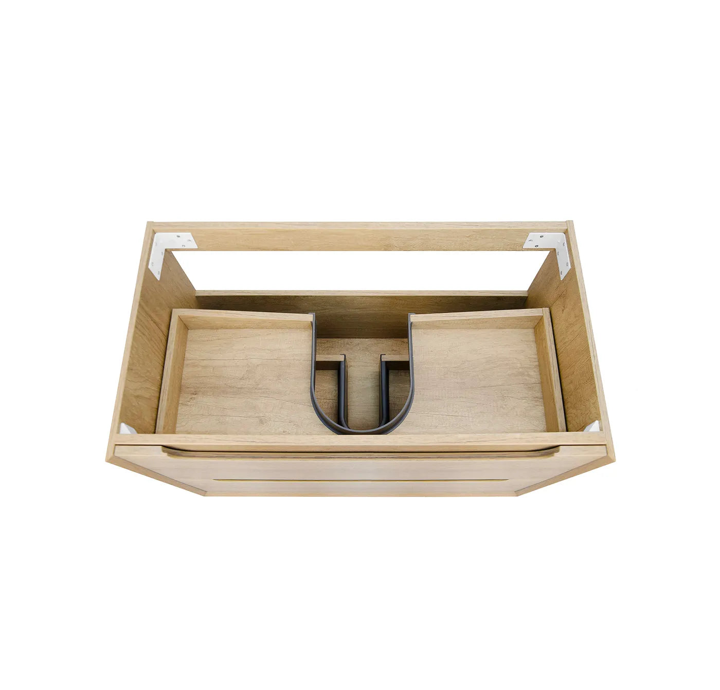 Natural Oak Byron 750MM Wall Hung Vanity Cabinet Only