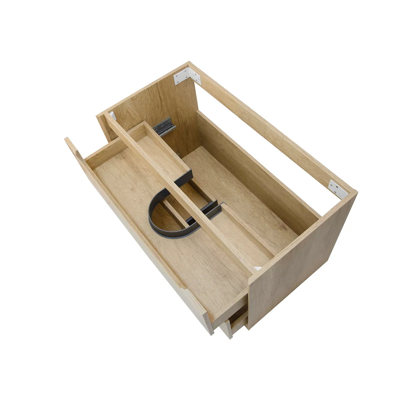Natural Oak Byron 750MM Wall Hung Vanity Cabinet Only