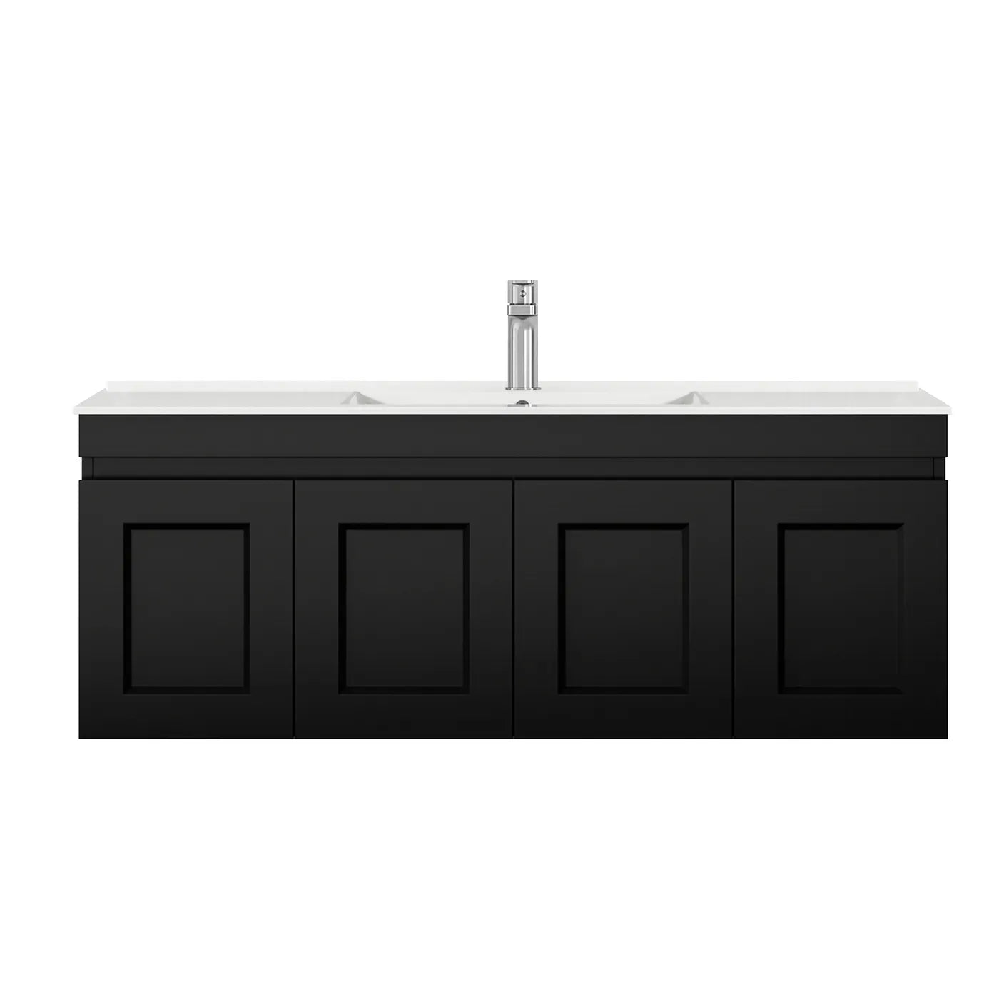 Satin Black Hampton Mark Ii 1200MM Wall Hung Vanity Cabinet Only