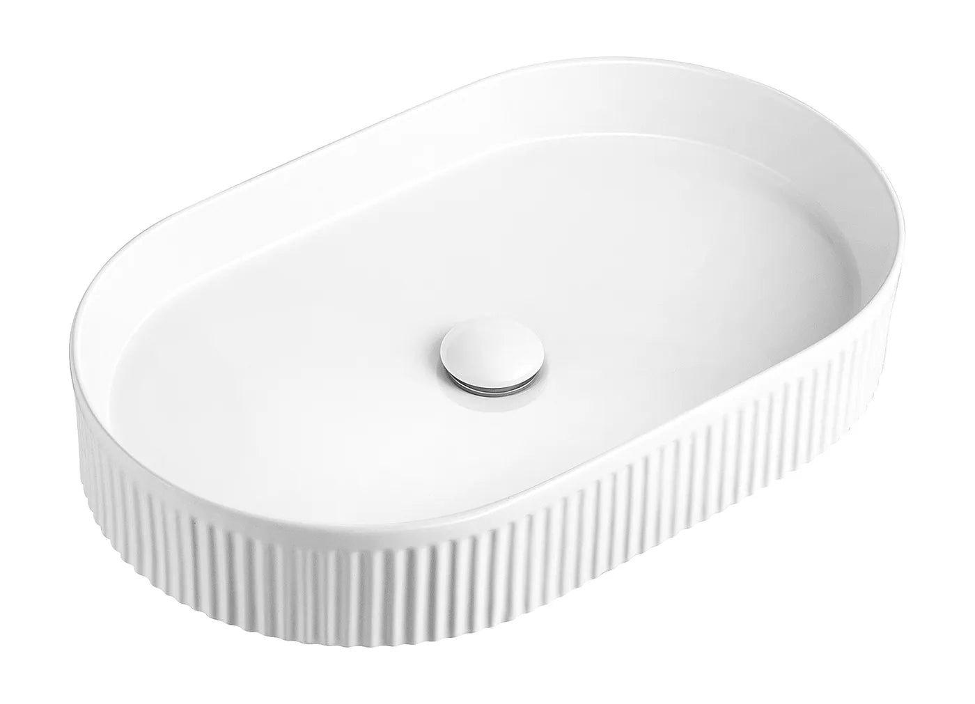 Kensington 580x360x100 Oval Basin Gloss White