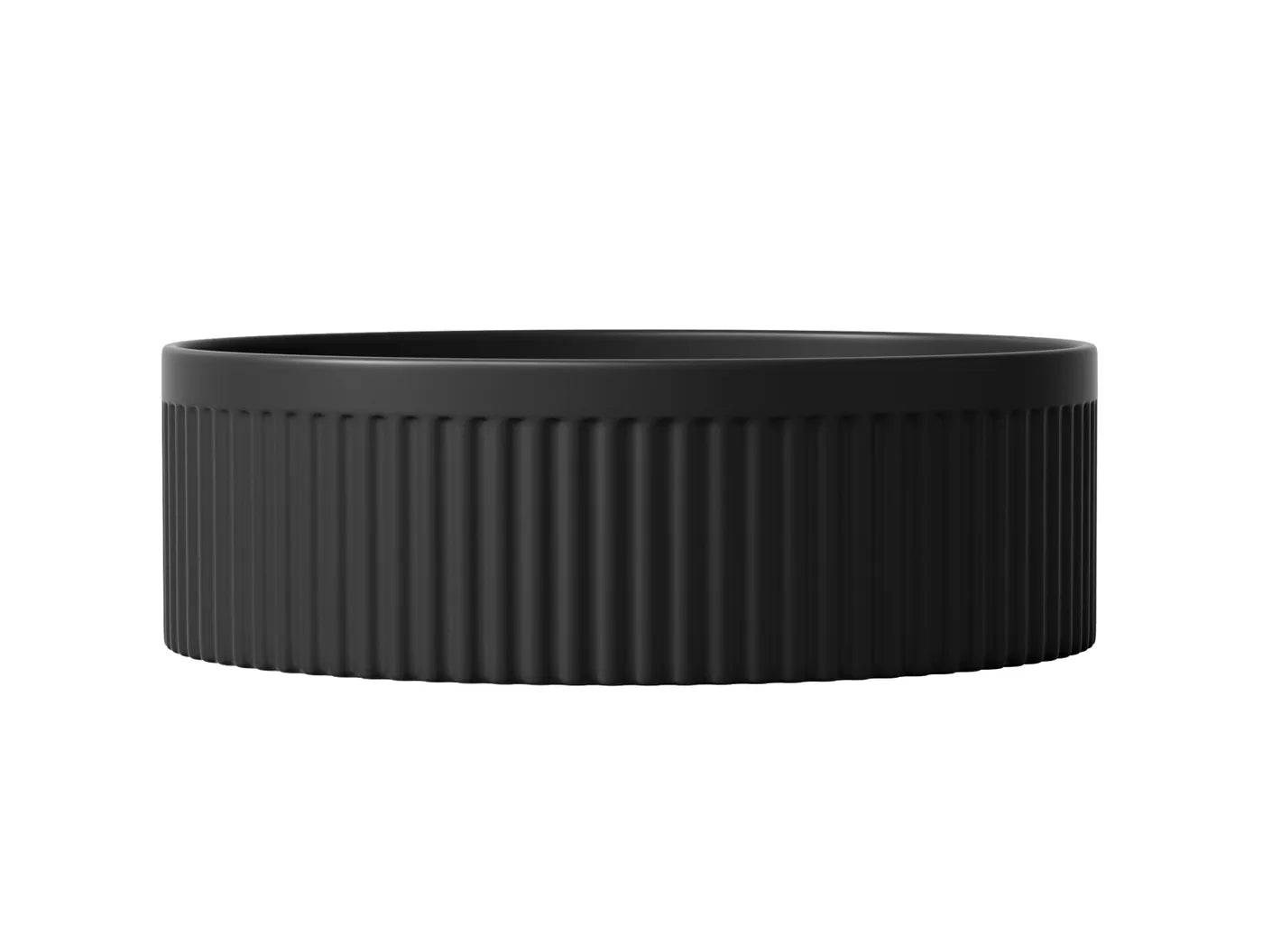 Oxford 395x395x125 Round Matt Black Basin