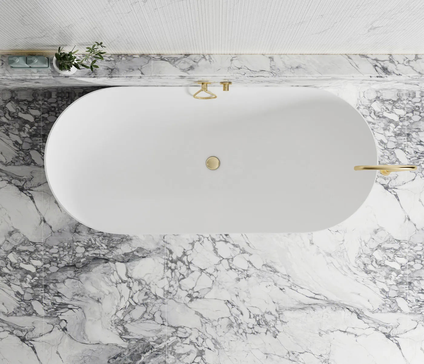 Attica Bondi Bath 1700 Matt White