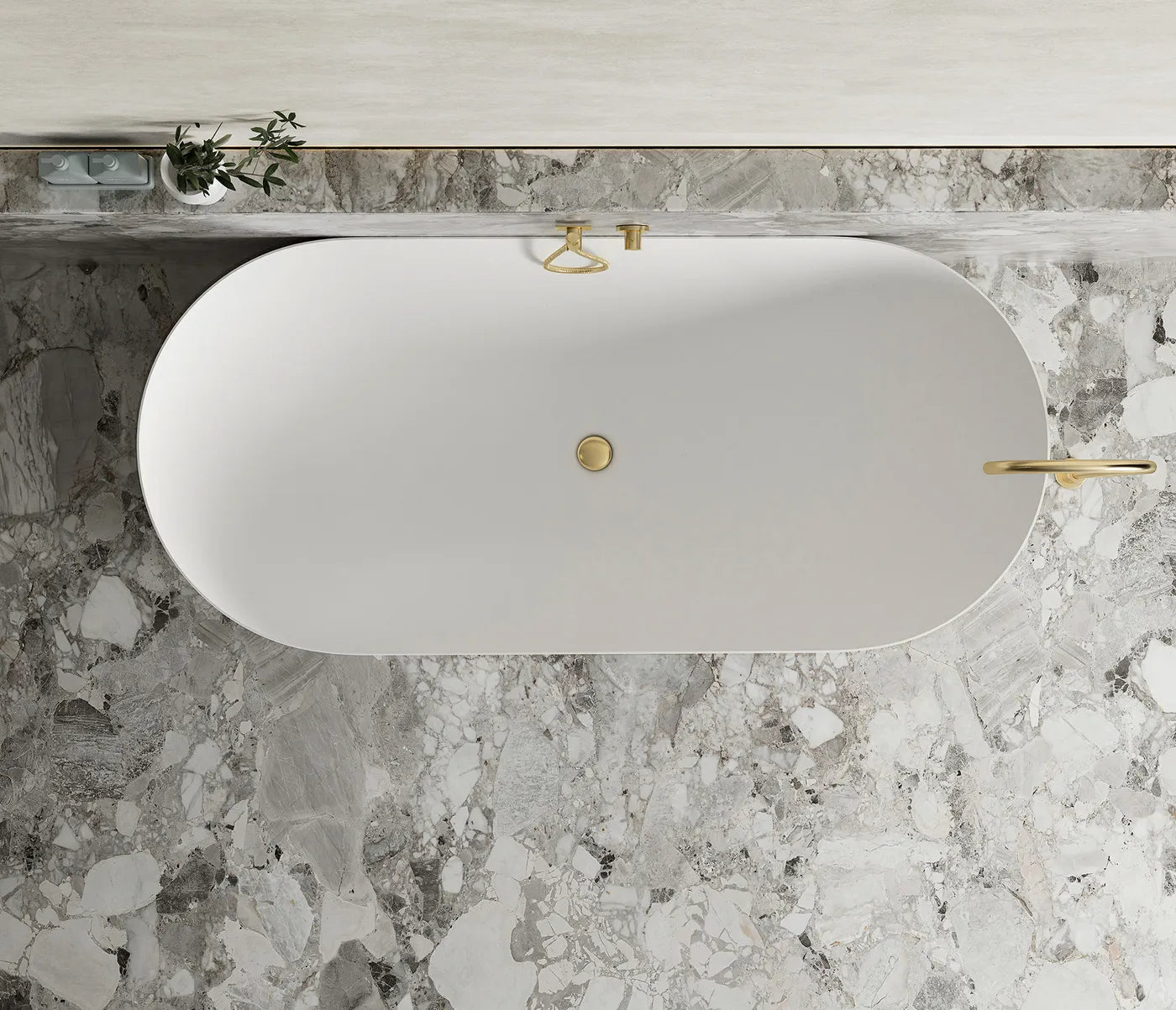 Attica Bondi Bath 1500 Matt White