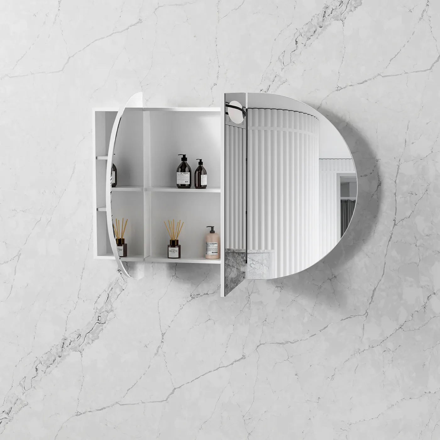 Bondi 1500x900 Shaving Cabinet White