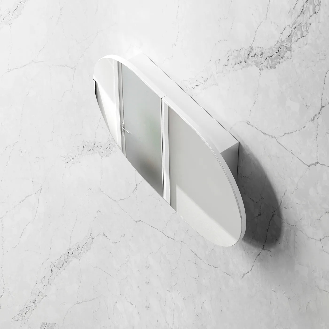 Bondi 900x600 Shaving Cabinet White