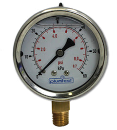 Plumtest Replacement Gauge - 60kPa for Plumtest Test Equipment