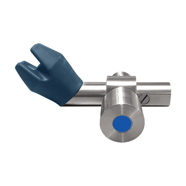 Gentec Zero Lead Stainless Steel 316 Wall Mounted Angled Single Temperature Timed Flow Bubbler w/ Safety Bubbler Guard