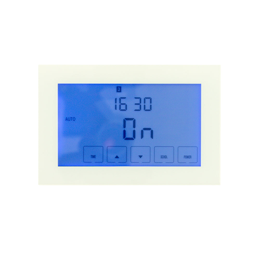 Premium Digital Countdown Timer Switch White - Horizontal