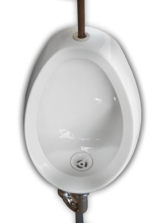 Leon Ceramic Urinal - Top Inlet Bottom Outlet