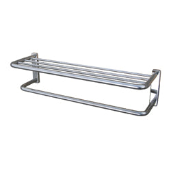 Towel Shelf & Drying Rail - Polished Stainless Steel, Concealed Fix, 762mm | ML227C_30S