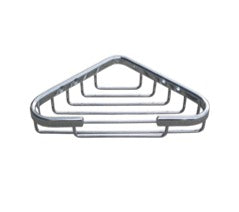 Corner Soap Basket in Bright Chrome Plate