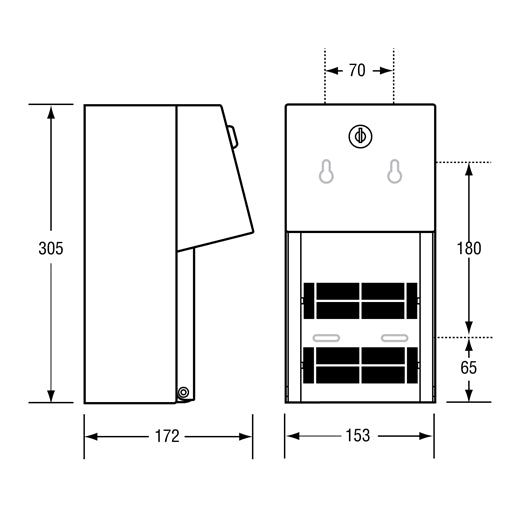 Double Toilet Roll Dispenser in Satin Stainless Steel