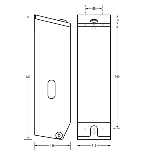 Triple Toilet Roll Dispenser in White Powder Coat