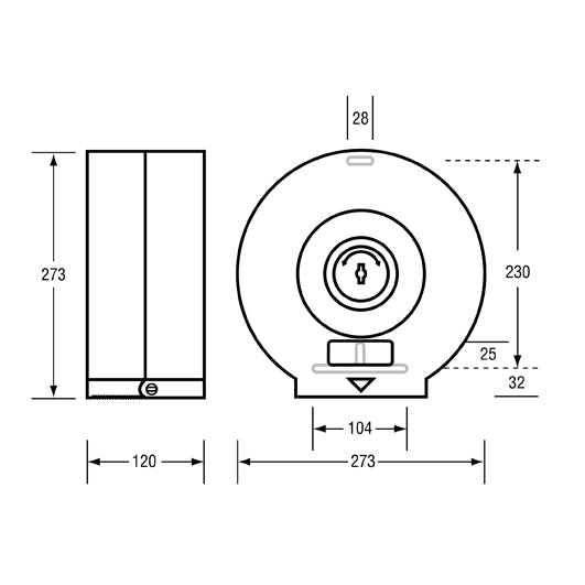 Jumbo Toilet Roll Dispenser ML862