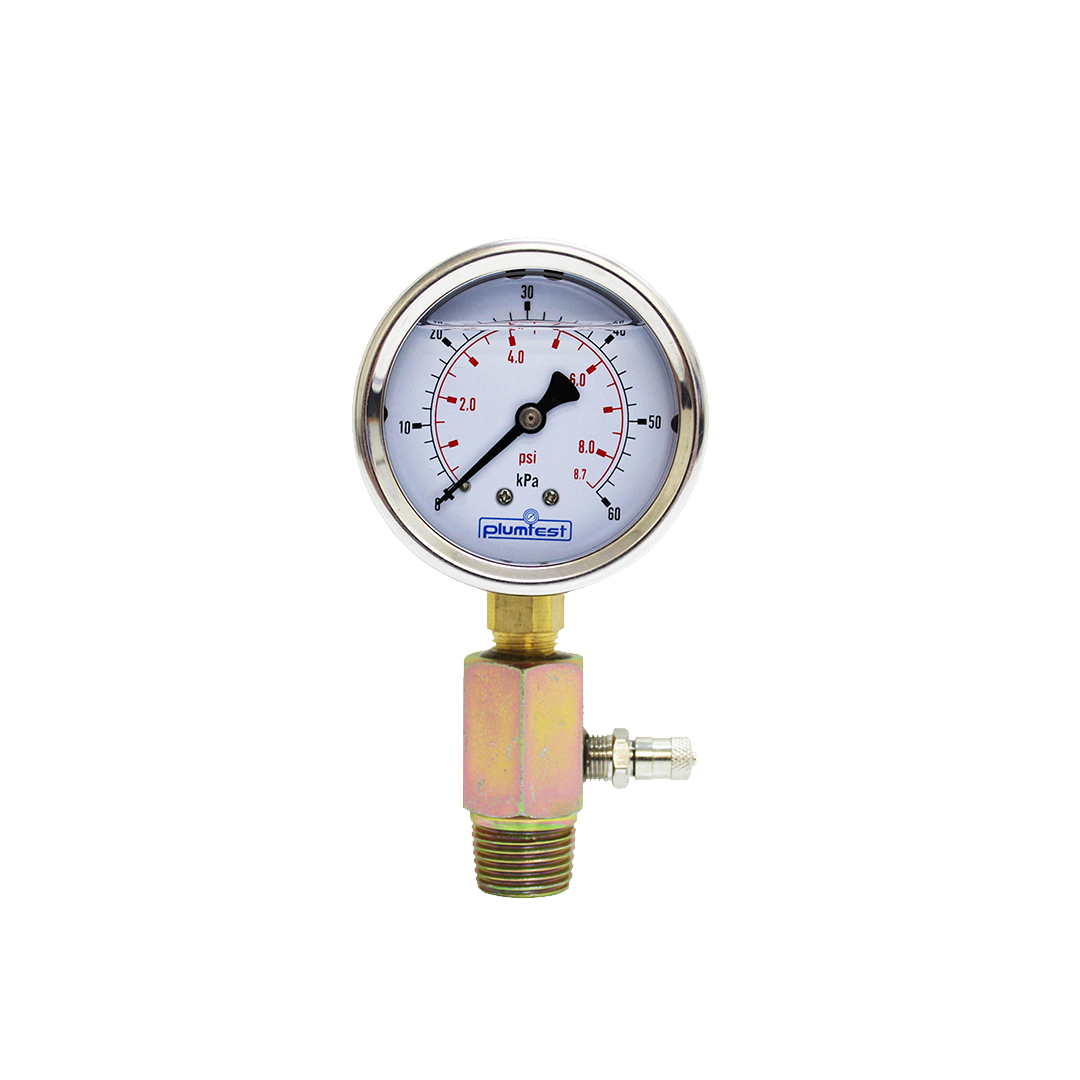 Plumtest Gas Tester - 60kPa Gauge, 1/2in BSP Entry