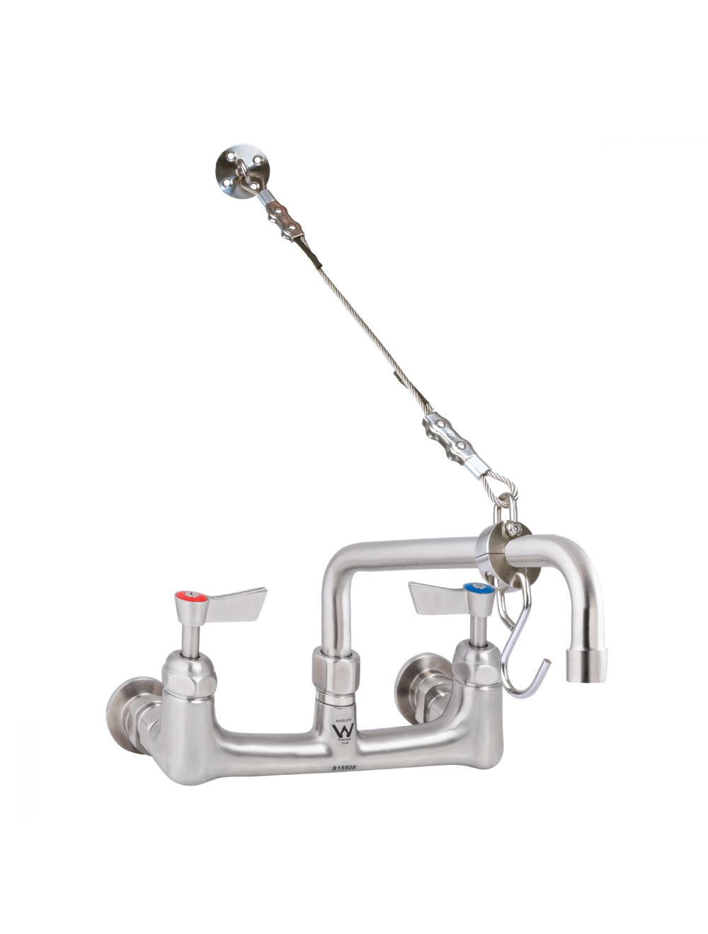 Cleaners Sink Exposed Wall Mount Body with Fixed Spout and Wall Bracket