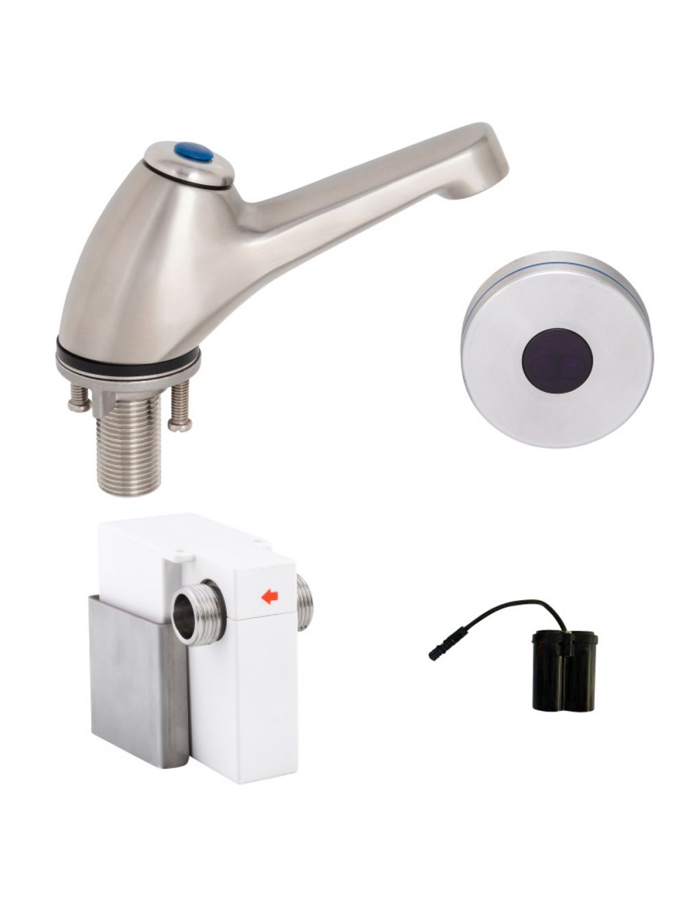 Pillar Tap with Hob-Mount Sensor Battery Operated