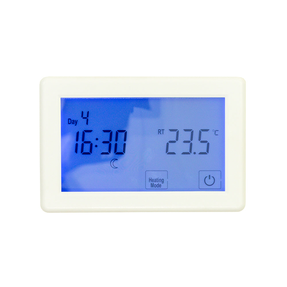 Digital Underfloor Heating Thermostat White - Horizontal
