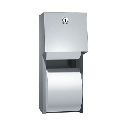 TOILET PAPER DISPENSER, TWIN HIDE-A-ROLL – SURFACE MOUNTED