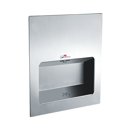 TURBO-TUFF Recessed High Speed Hand Dryer - Satin Stainless Steel