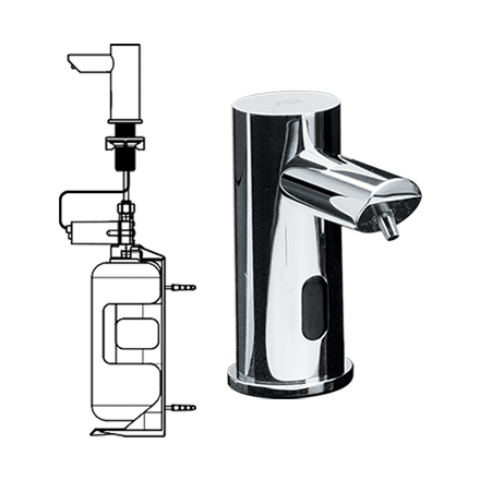 EZ-FILL™ STAND-ALONE SOAP DISPENSER, FOAM – VANITY MOUNTED