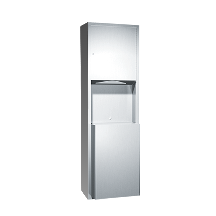 PAPER TOWEL DISPENSER & WASTE BIN 26L – SURFACE MOUNTED, TRADITIONAL COLLECTION