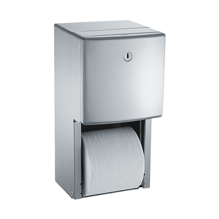 TOILET PAPER DISPENSER, TWIN, HIDE-A-ROLL – SURFACE MOUNTED, ROVAL COLLECTION