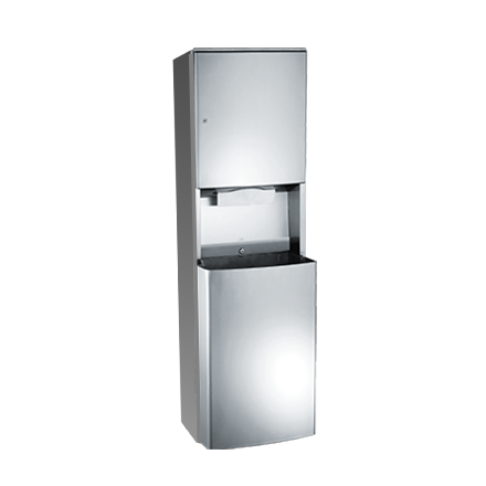 PAPER TOWEL DISPENSER & WASTE BIN 56L – SURFACE MOUNTED, ROVAL™ COLLECTION
