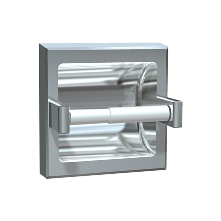 TOILET PAPER DISPENSER, SINGLE, BRIGHT FINISH – SURFACE MOUNTED